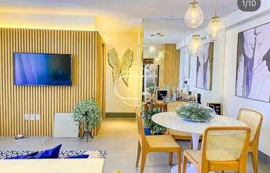 Imagem: O apartamento possui 1 Dormitório, 2 Banheiros, 1 Vaga na garagem