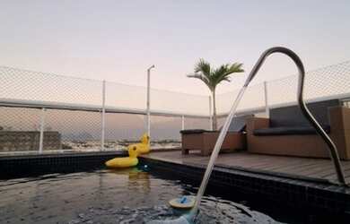 Imagem: O apartamento na cobertura possui 3 Dormitórios, 3 Banheiros