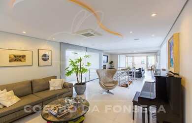 Imagem: O apartamento na cobertura possui 3 Dormitórios, 5 Banheiros