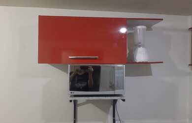 Imagem: A kitnet possui 1 Dormitório, 1 Banheiro, 1 Vaga na garagem