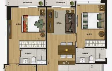 Imagem 4: Condominio Via Premiere. 68m² de Área, 1 Vaga na garageme2 Dormitórios