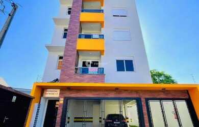 Imagem: O apartamento possui 1 Dormitório, 1 Banheiro, 1 Vaga na garagem