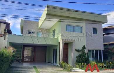 Imagem: A casa em condomínio possui 5 Dormitórios, 5 Banheiros, 2