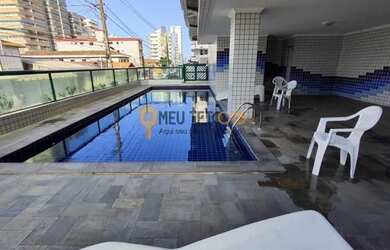 Imagem: O apartamento possui 1 Dormitório, 1 Banheiro, 1 Vaga na garagem