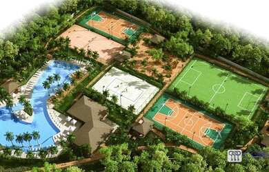 Imagem: O apartamento possui 2 Dormitórios, 1 Banheiro, 1 Vaga na garagem