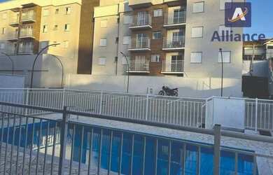 Imagem: O apartamento possui 2 Dormitórios, 1 Banheiro, 1 Vaga na garagem