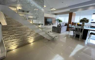 Imagem: O apartamento na cobertura possui 4 Dormitórios, 4 Banheiros