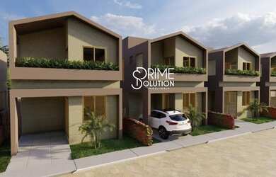 Imagem: A casa em condomínio possui 4 Dormitórios, 4 Banheiros, 2