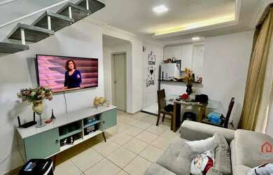 Imagem: O apartamento na cobertura possui 2 Dormitórios, 1 Banheiro