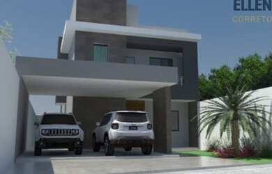 Imagem: A casa possui 4 Dormitórios, 3 Banheiros, 4 Vagas na garagem