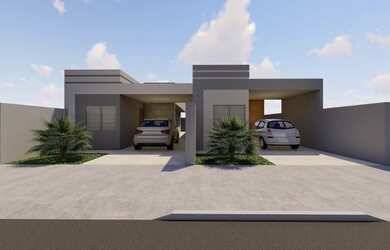 Imagem: A casa possui 2 Dormitórios, 1 Banheiro, 1 Vaga na garagem