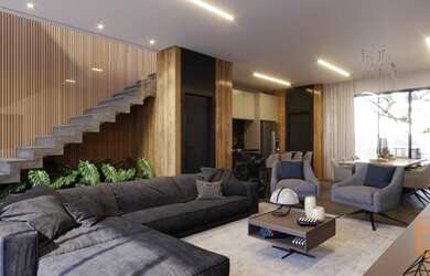 Imagem: A casa possui 4 Dormitórios, 5 Banheiros, 1 Vaga na garagem