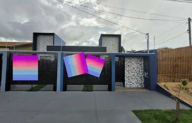 Imagem: A casa possui 1 Dormitório, 1 Banheiro, 1 Vaga na garagem e