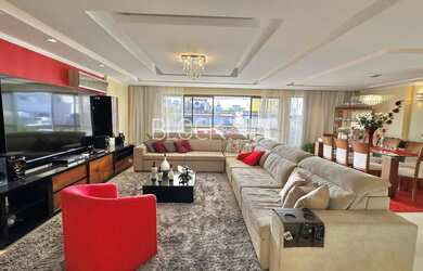 Imagem: O apartamento na cobertura possui 4 Dormitórios, 5 Banheiros