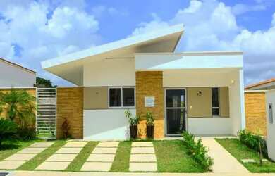 Imagem: A casa em condomínio possui 3 Dormitórios, 2 Banheiros, 74m²