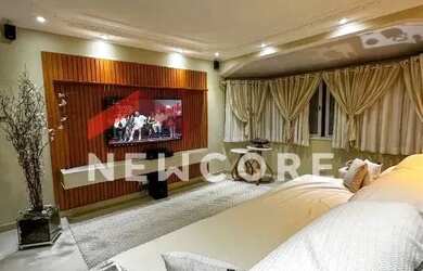 Imagem: A casa em condomínio possui 4 Dormitórios, 3 Banheiros, 5