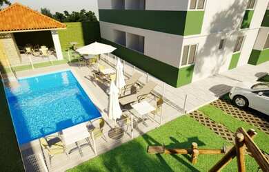 Imagem: O apartamento possui 2 Dormitórios, 1 Banheiro, 1 Vaga na garagem