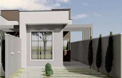 Imagem: A casa possui 2 Dormitórios, 2 Banheiros, 2 Vagas na garagem