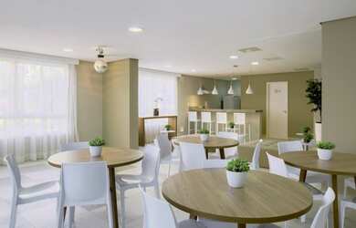 Imagem: O apartamento possui 3 Dormitórios, 1 Banheiro, 1 Vaga na garagem