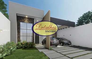 Imagem: A casa possui 3 Dormitórios, 2 Banheiros, 2 Vagas na garagem