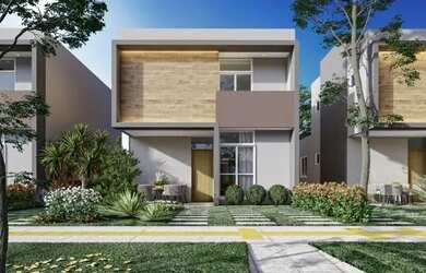 Imagem: A casa em condomínio possui 4 Dormitórios, 3 Banheiros, 2