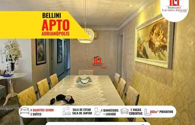 Imagem: O apartamento possui 4 Dormitórios, 2 Banheiros, 3 Vagas na