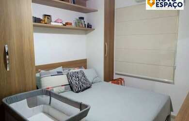 Imagem: O apartamento possui 2 Dormitórios, 1 Banheiro, 1 Vaga na garagem