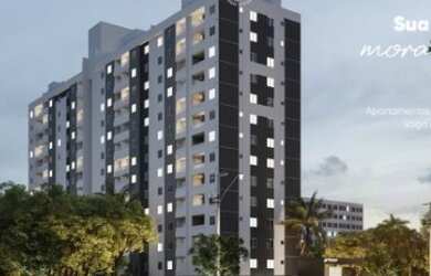 Imagem: O apartamento possui 2 Dormitórios, 1 Banheiro, 1 Vaga na garagem