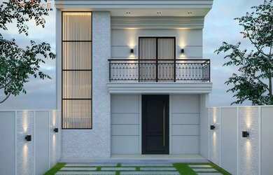 Imagem: A casa em condomínio possui 4 Dormitórios, 4 Banheiros, 3