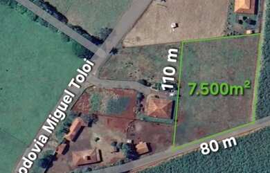 Imagem: A chácara possui 7.500m² de Área e está localizado em Brodowski