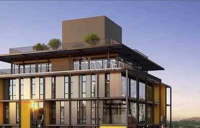 Imagem: O depósito para alugar possui 3 Vagas na garagem e 182m² de