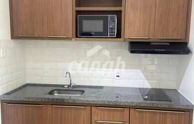 Imagem: O apartamento possui 1 Dormitório, 1 Banheiro, 1 Vaga na garagem