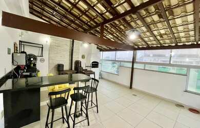 Imagem: O apartamento na cobertura possui 4 Dormitórios, 3 Banheiros