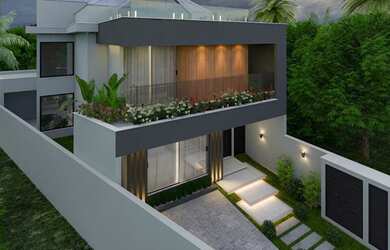 Imagem 13: Casa Contemporânea 4 suítes piscina em condomínio clube