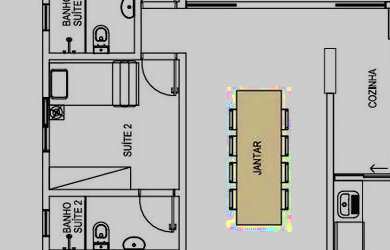 Imagem: A casa em condomínio possui 3 Dormitórios, 3 Banheiros, 4