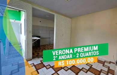 Imagem: O apartamento possui 2 Dormitórios, 1 Banheiro, 1 Vaga na garagem