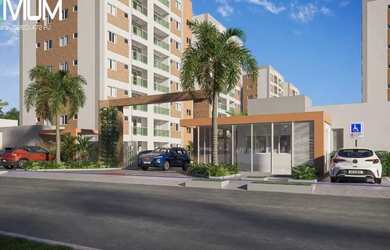 Imagem: O apartamento possui 2 Dormitórios, 1 Banheiro, 1 Vaga na garagem