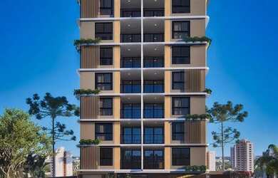 Imagem: O apartamento possui 1 Dormitório, 1 Banheiro, 1 Vaga na garagem