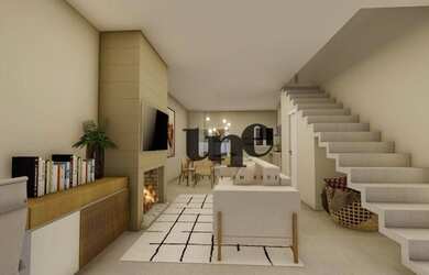 Imagem: A casa possui 3 Dormitórios, 2 Banheiros, 1 Vaga na garagem