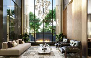 Imagem: A casa em condomínio possui 5 Dormitórios, 5 Banheiros, 5