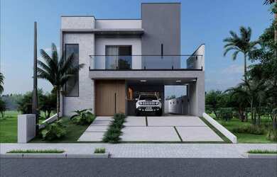 Imagem: A casa em condomínio possui 3 Dormitórios, 5 Banheiros, 4