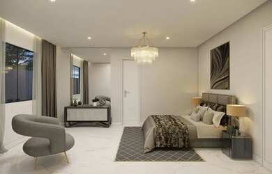 Imagem: A casa em condomínio possui 5 Dormitórios, 5 Banheiros, 4