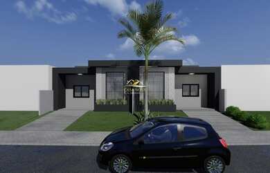 Imagem: A casa em condomínio possui 2 Dormitórios, 1 Banheiro, 2 Vagas