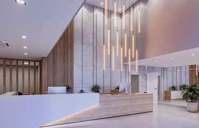 Imagem: A kitnet possui 1 Dormitório, 1 Banheiro, 1 Vaga na garagem