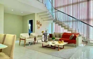 Imagem: A casa em condomínio possui 5 Dormitórios, 5 Banheiros, 3