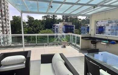 Imagem: O apartamento na cobertura possui 2 Dormitórios, 2 Banheiros