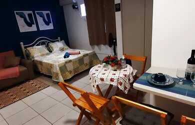 Imagem 5: LOFT EM FRENTE AO MAR. Ar-condicionado, Guarda roupa, 29m² de Áreae1...