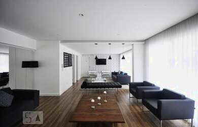 Imagem: O apartamento possui 1 Dormitório, 1 Banheiro, 1 Vaga na garagem