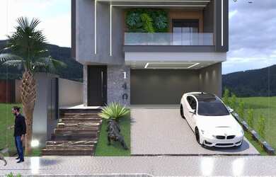 Imagem: A casa em condomínio possui 3 Dormitórios, 4 Banheiros, 4