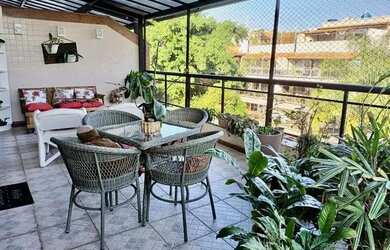 Imagem: O apartamento na cobertura possui 3 Dormitórios, 4 Banheiros